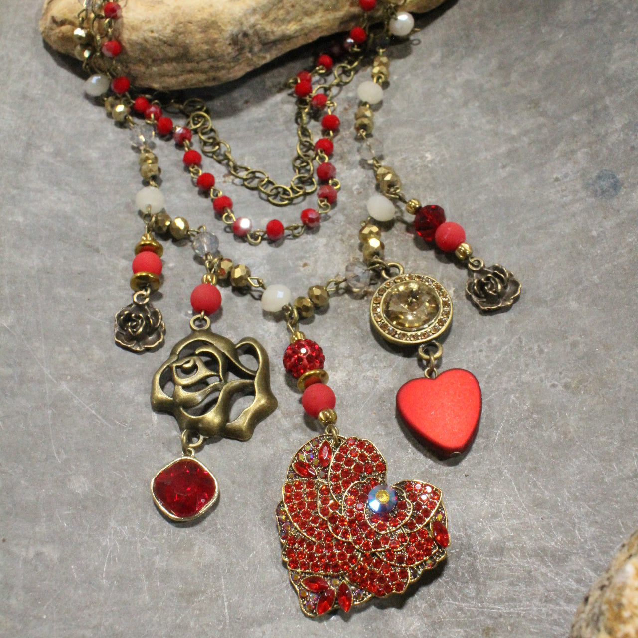 Just Give Her Your Heart Layered Necklace