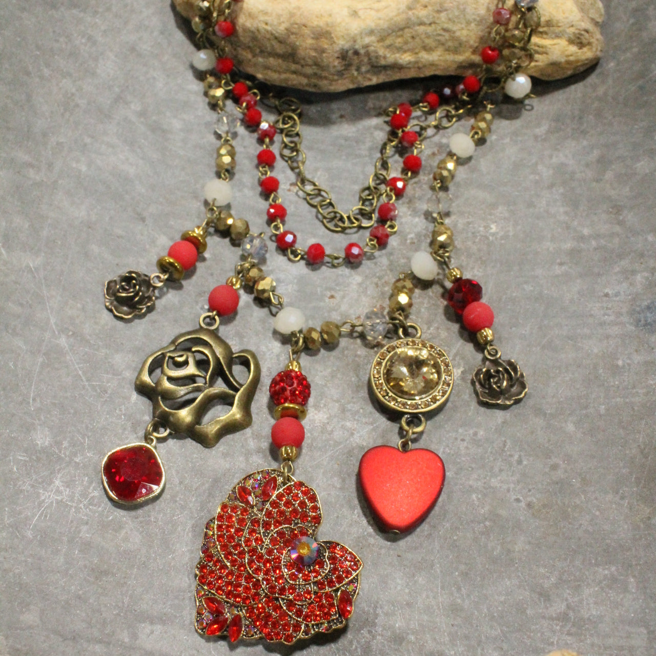 Just Give Her Your Heart Layered Necklace