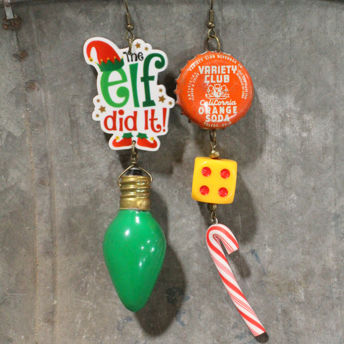 North Pole Bound Elf Dangle Earrings