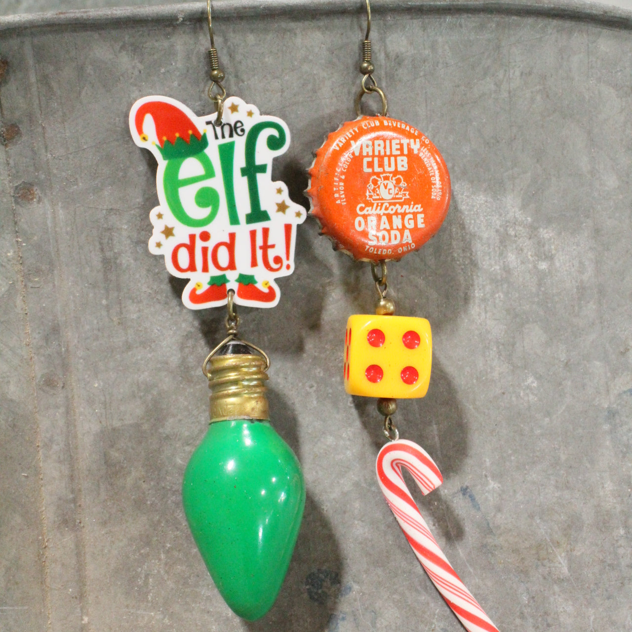 North Pole Bound Elf Dangle Earrings