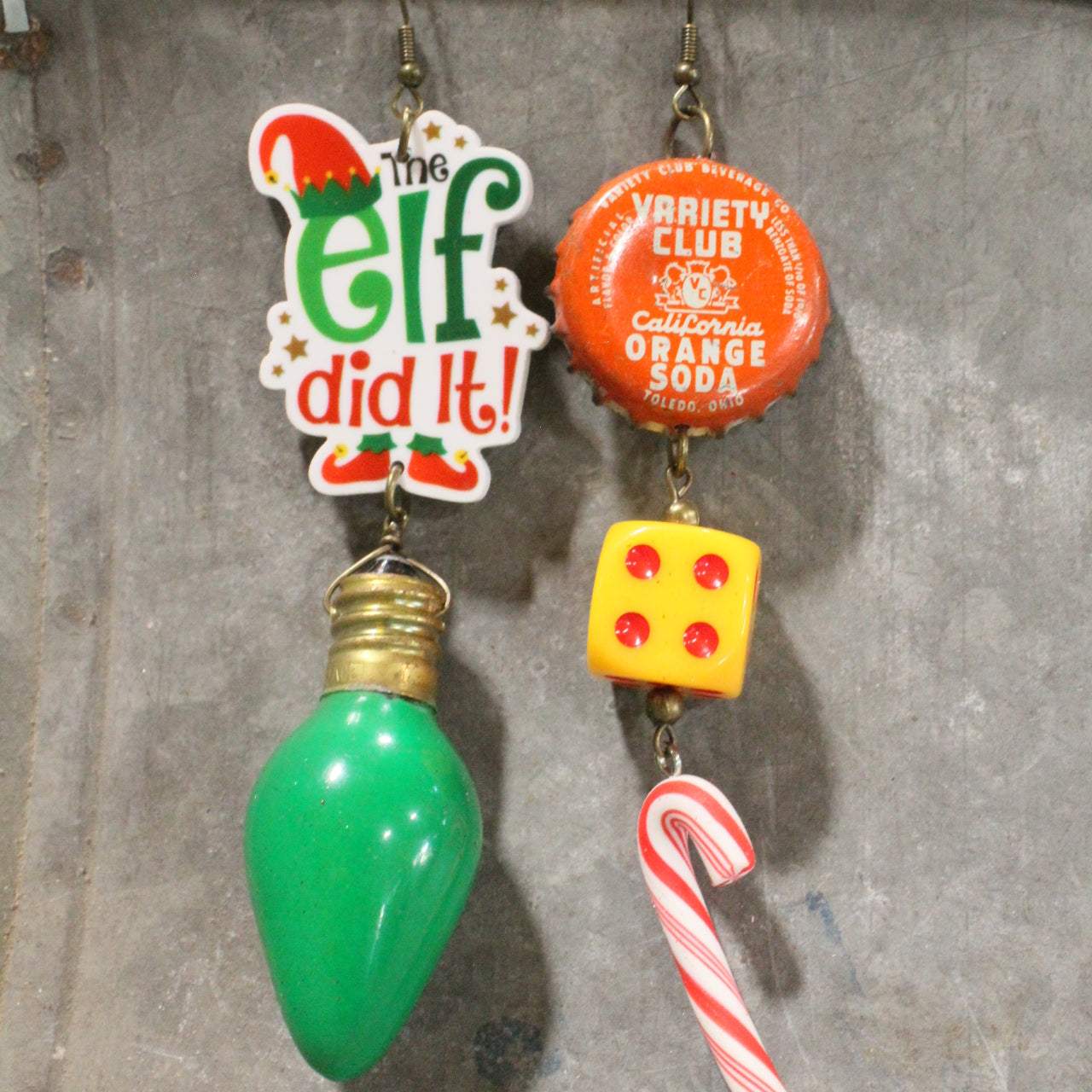 North Pole Bound Elf Dangle Earrings