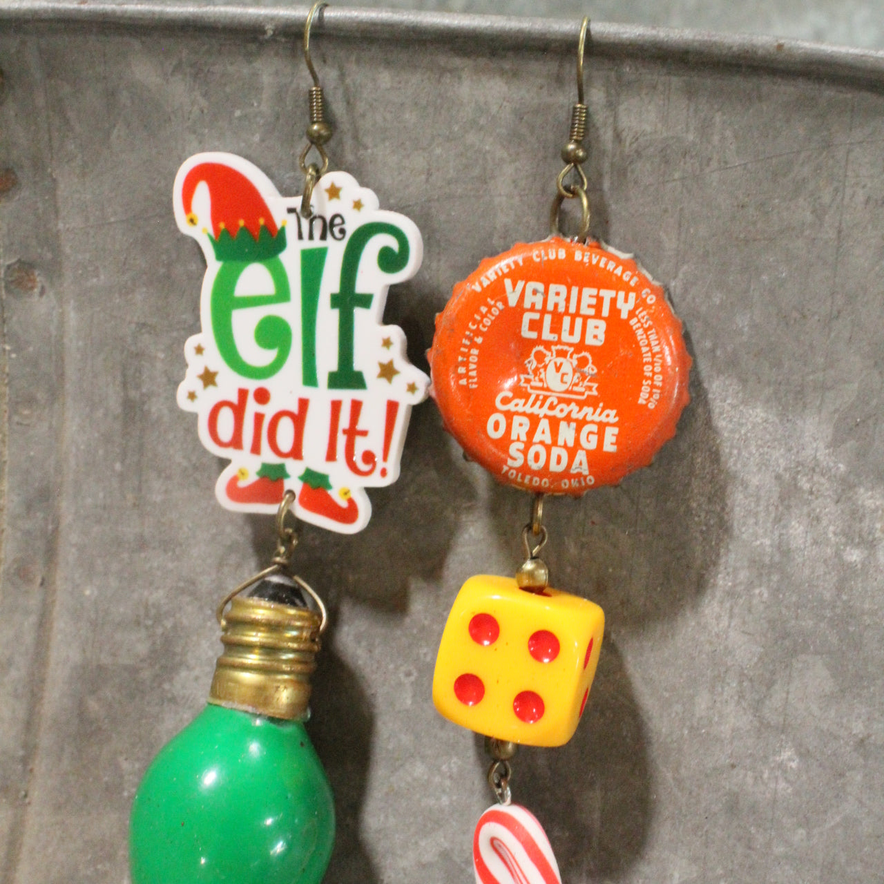 North Pole Bound Elf Dangle Earrings