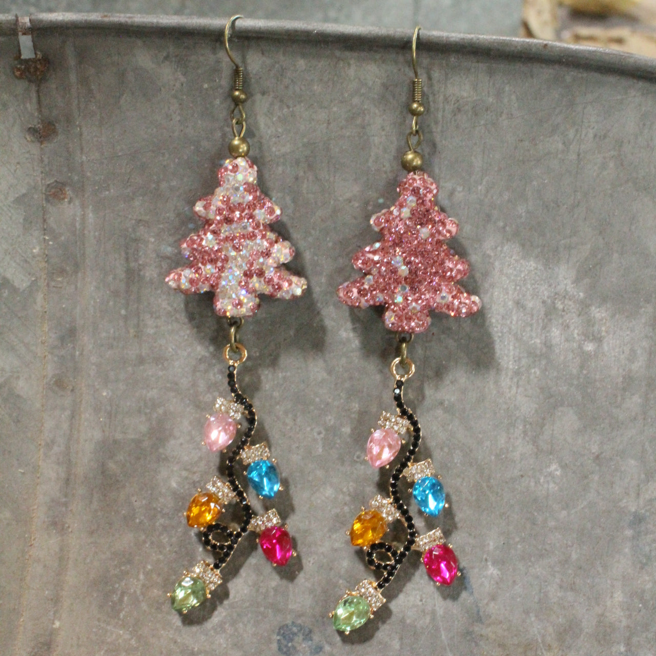 Stringing Lights Dangle Earrings