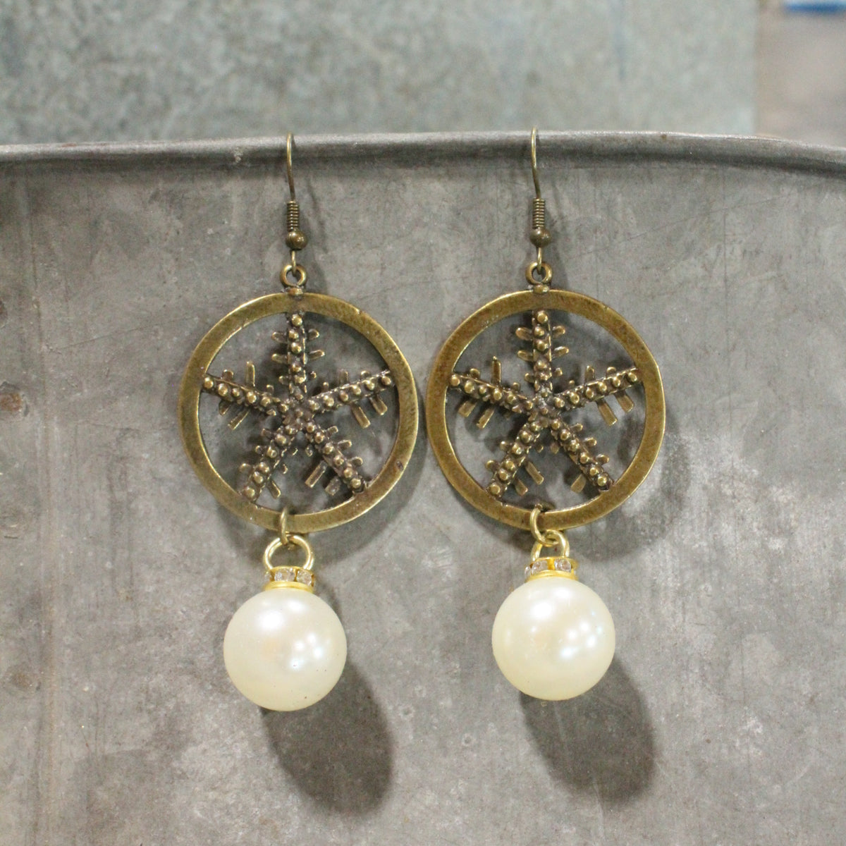 Snowflakes Falling In A Winter Wonderland Dangle Earrings