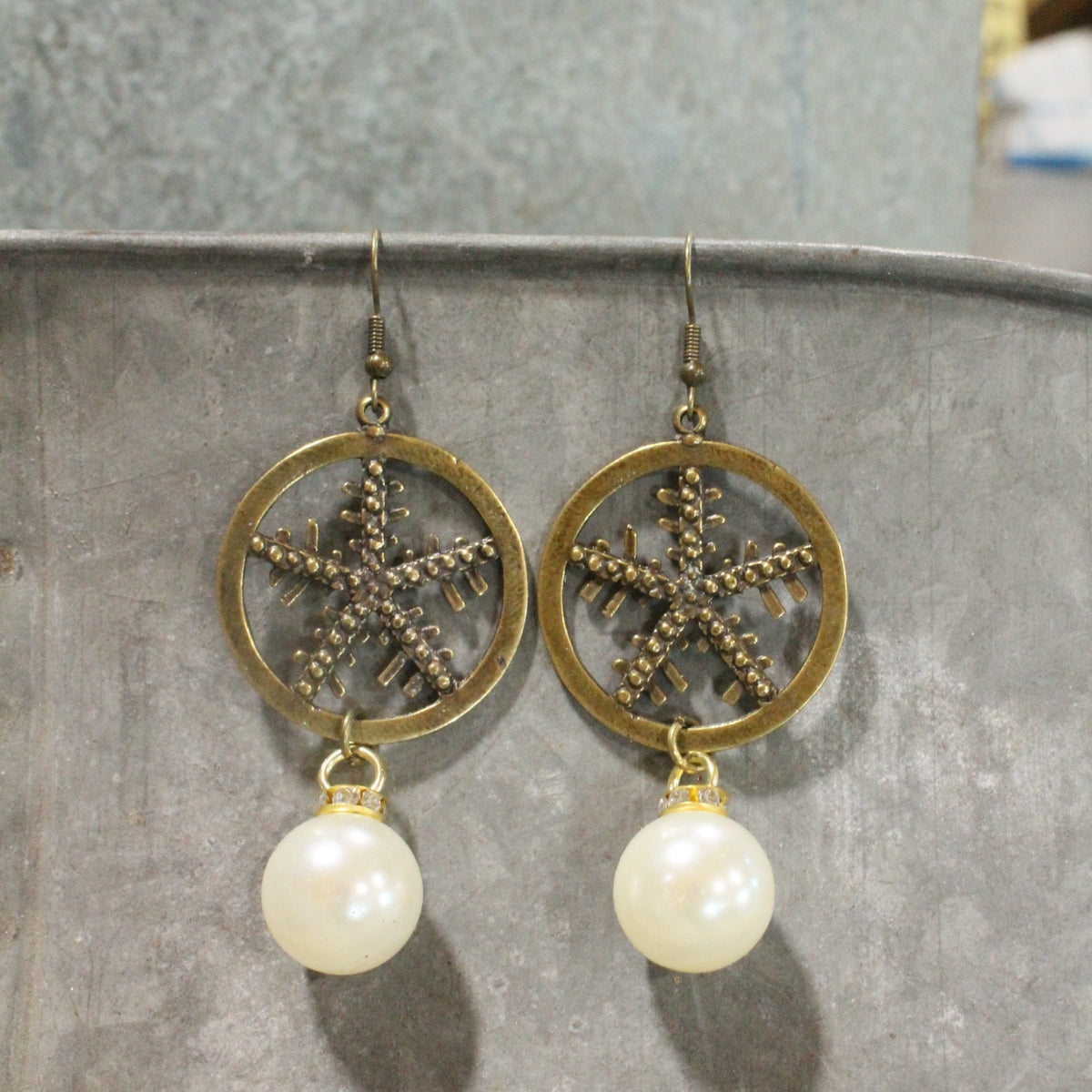 Snowflakes Falling In A Winter Wonderland Dangle Earrings
