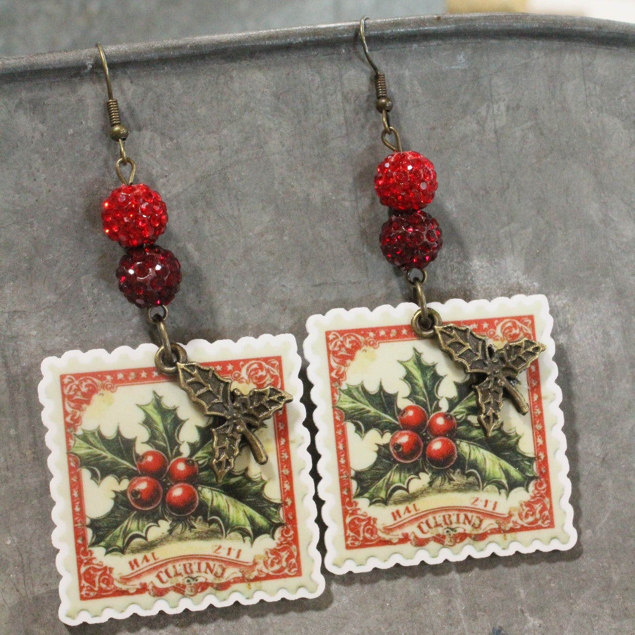 Just A Season To Be Holly Jolly Dangle Earrings