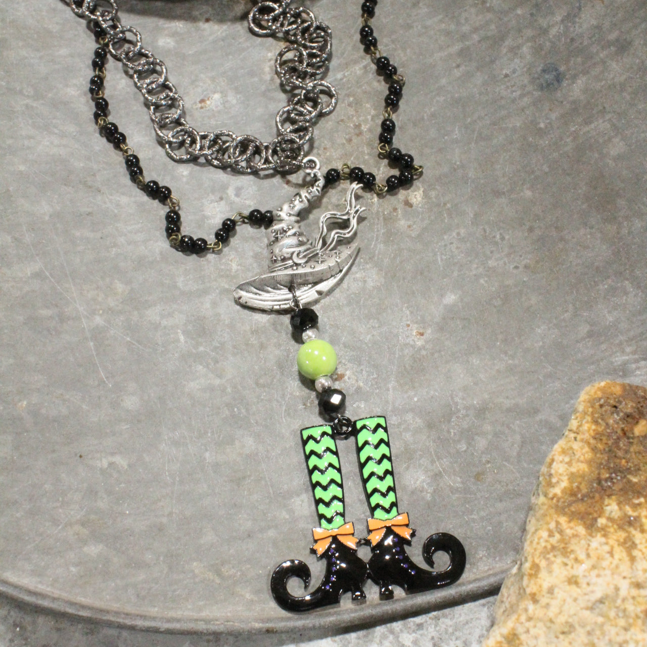 Getting Witchy With her Boots Layered Necklace