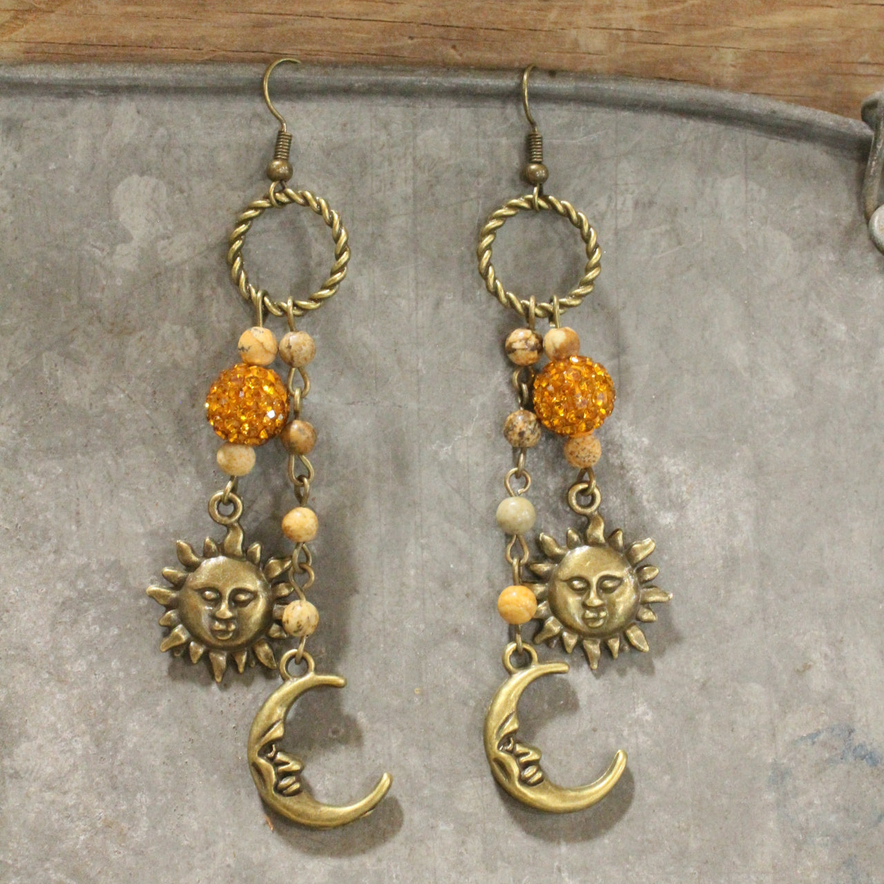 Celestial Bling Dangle Drop Earrings