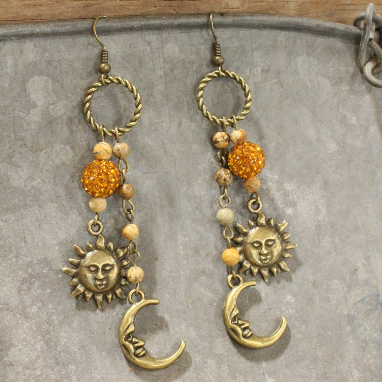 Celestial Bling Dangle Drop Earrings