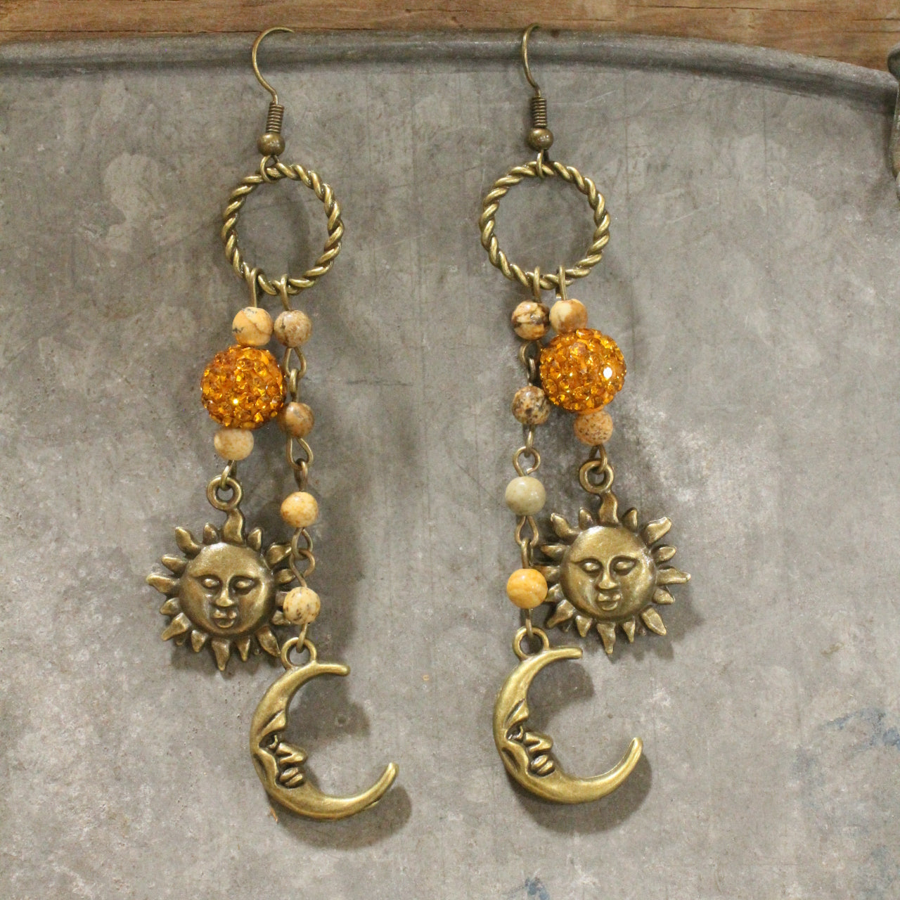 Celestial Bling Dangle Drop Earrings
