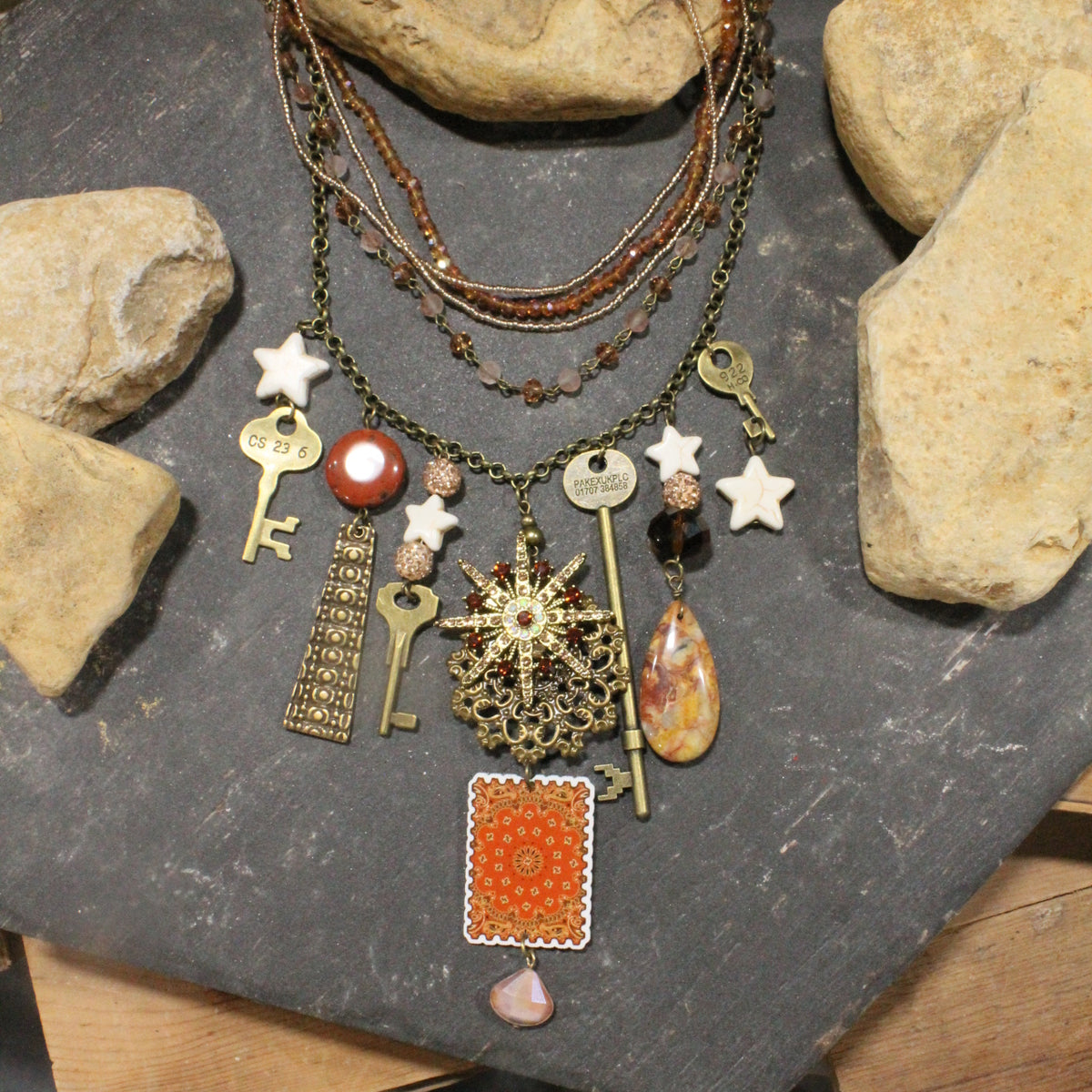 Cowgirl Neckerchief Charm'd Necklace