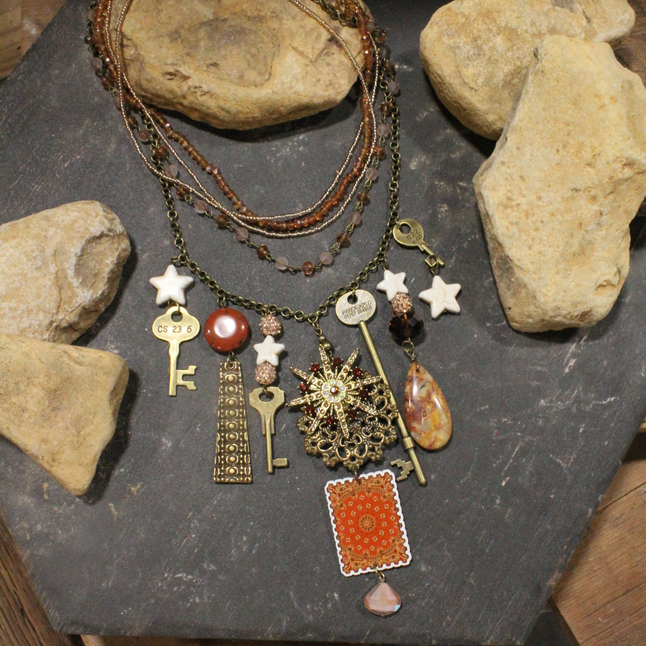 Cowgirl Neckerchief Charm'd Necklace