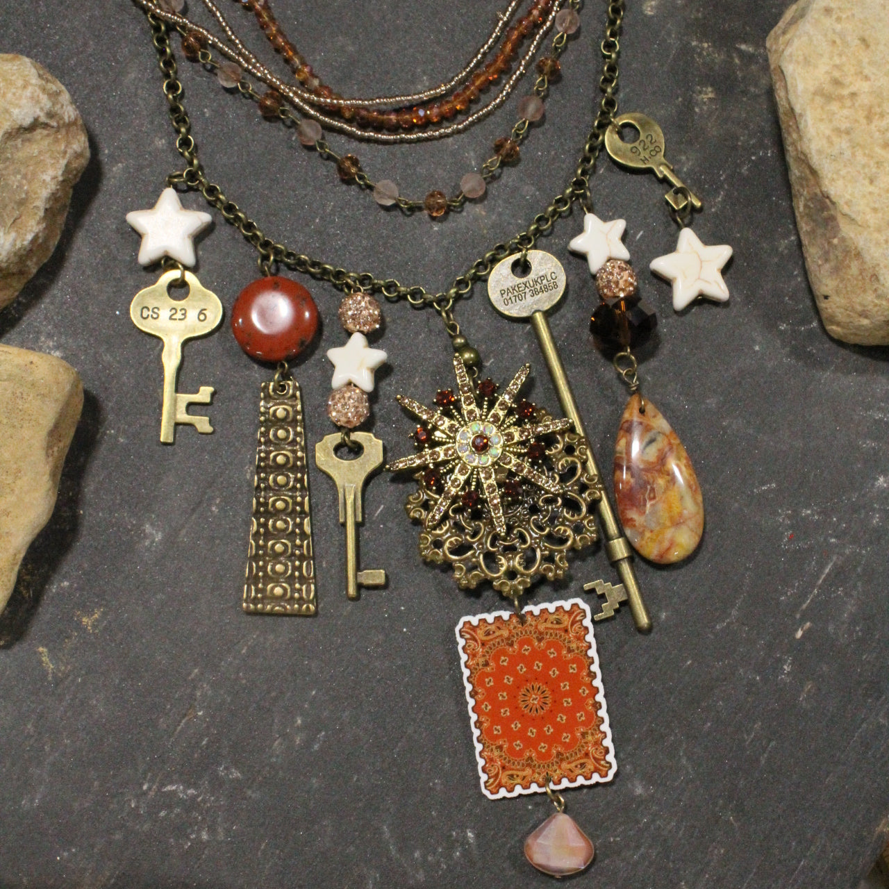 Cowgirl Neckerchief Charm'd Necklace