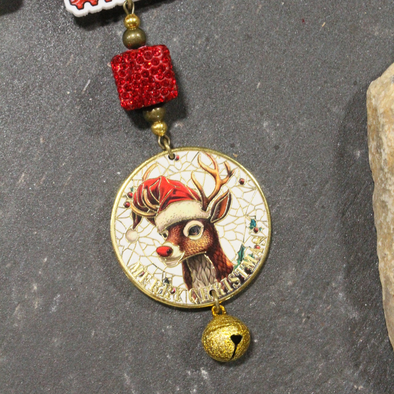 Red Bandana Rudy Charm'd Necklace