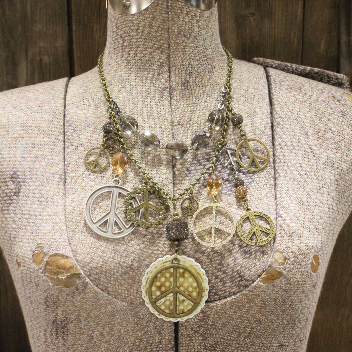 Peace & Polka Dots Charm'd Necklace