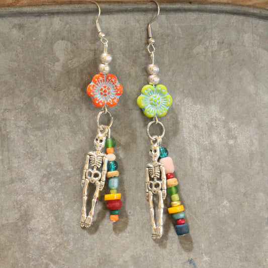 Sweet & Sour Skull Charm'd Dangle Earrings