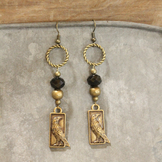 Ravens In The Night Sky Earrings