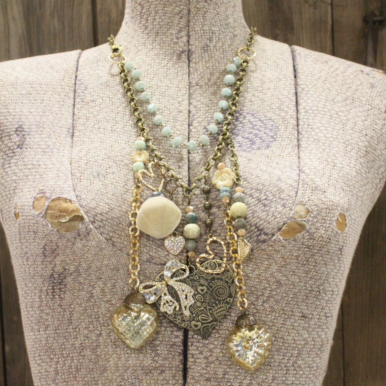 Don't Go Breaking My Heart Charm'd Necklace