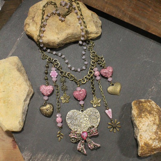 Beating Heart Charm'd Necklace