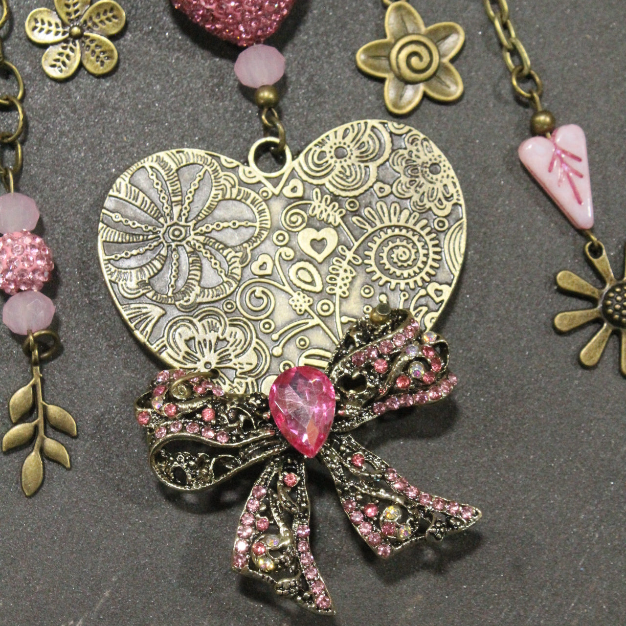 Beating Heart Charm'd Necklace