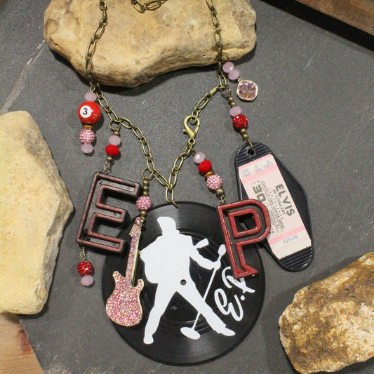 Elvis Presley Rock N Roll Charm'd Necklace