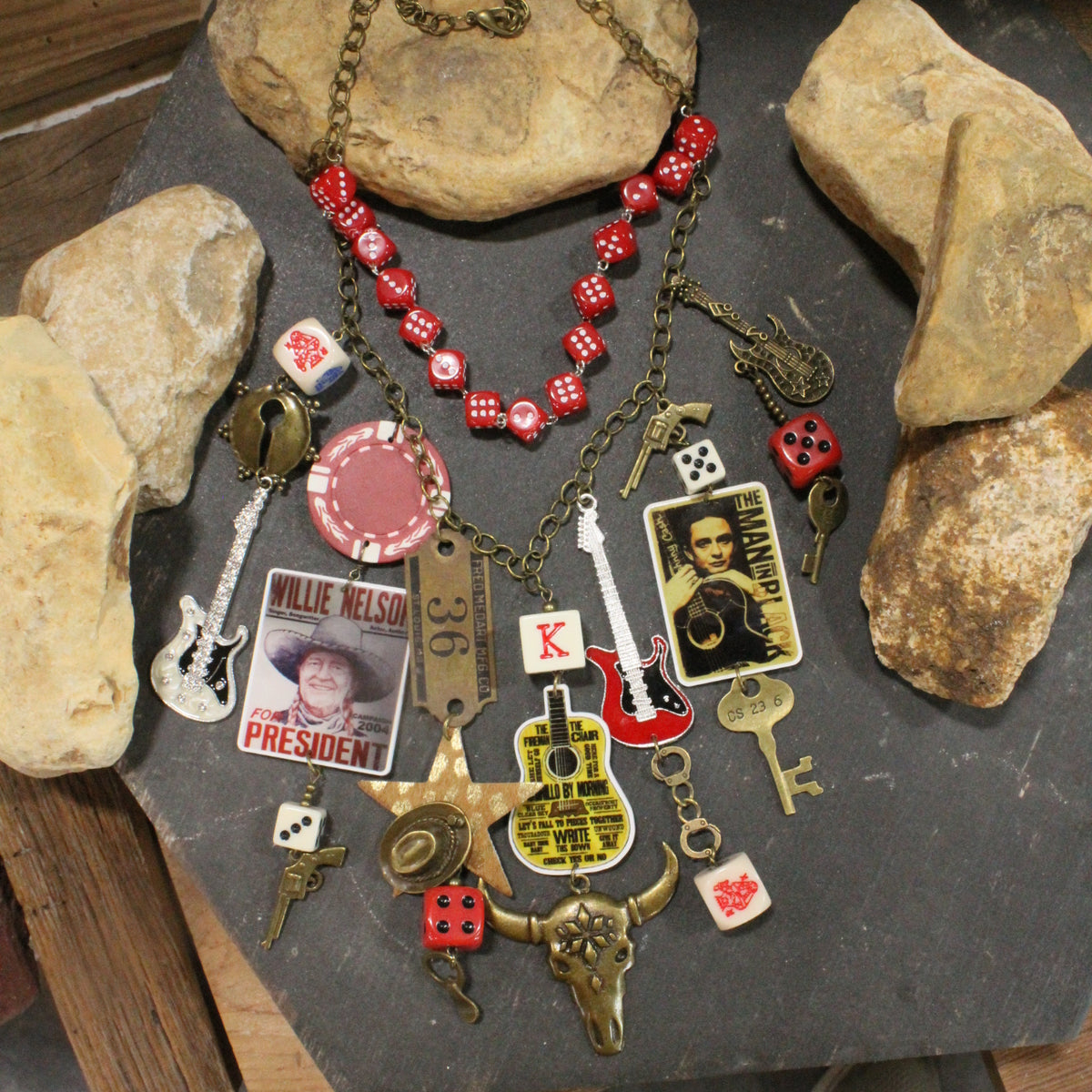 Legends In Country Music Necklace Set