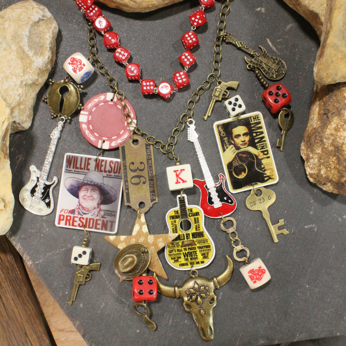 Legends In Country Music Necklace Set