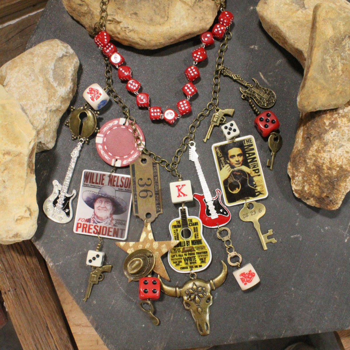 Legends In Country Music Necklace Set