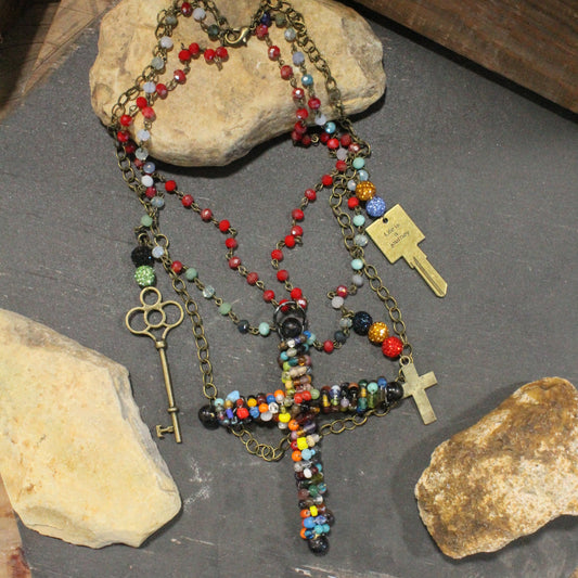 Life Is A Journey Layered Necklace