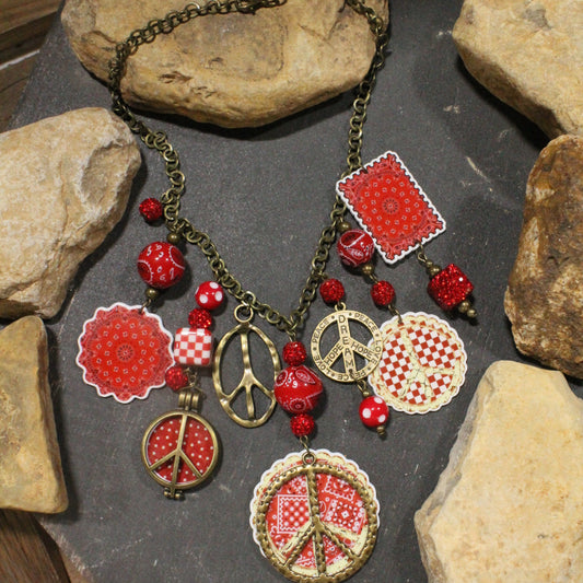 Bandana Baby Red Charm'd Necklace