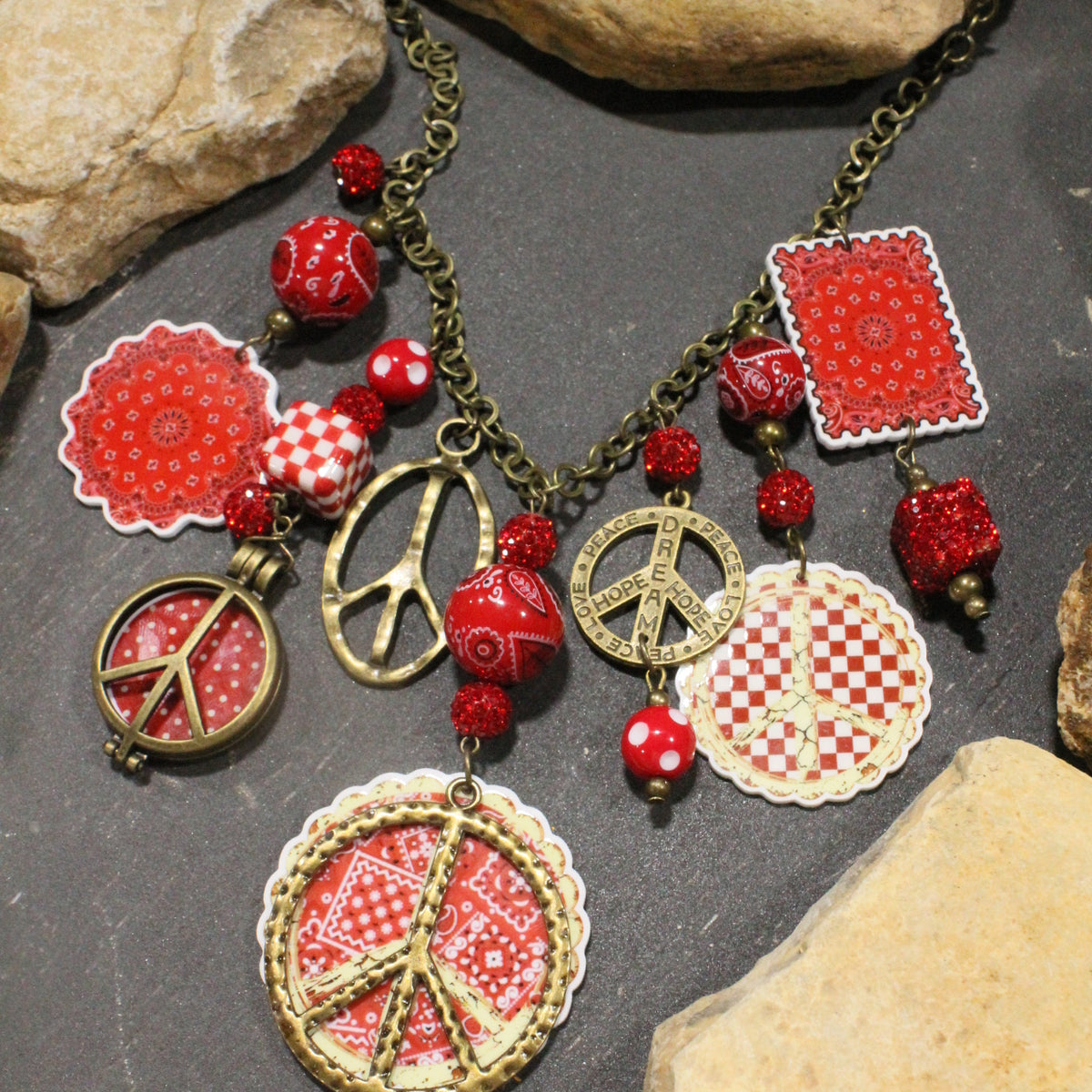 Bandana Baby Red Charm'd Necklace