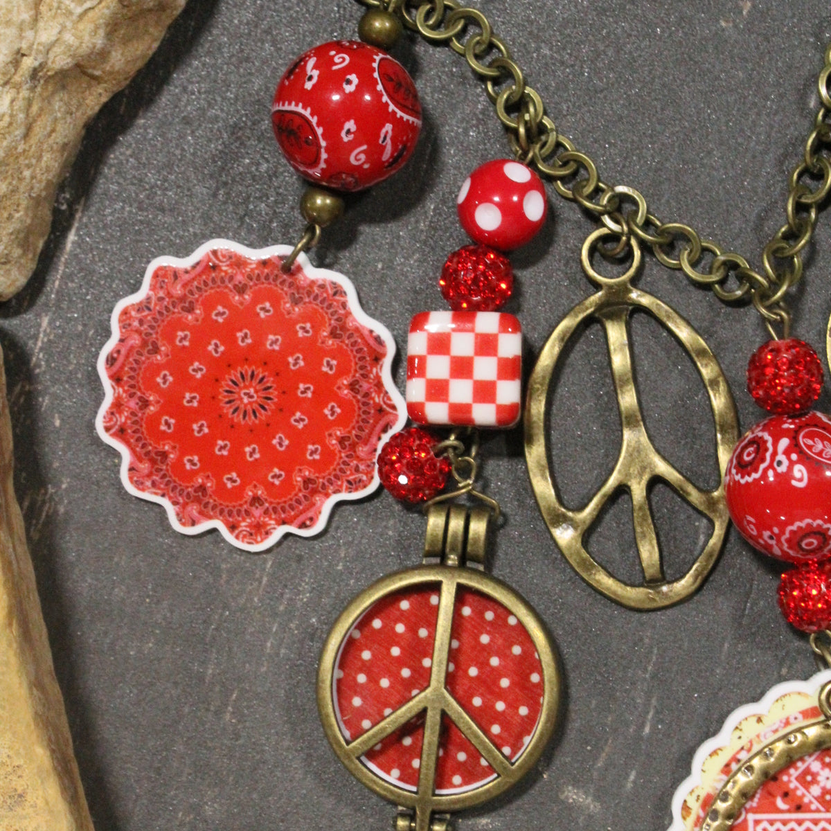 Bandana Baby Red Charm'd Necklace