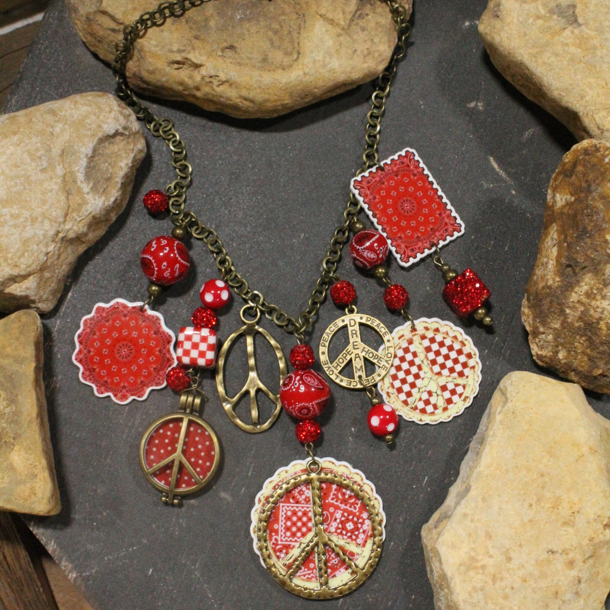 Bandana Baby Red Charm'd Necklace