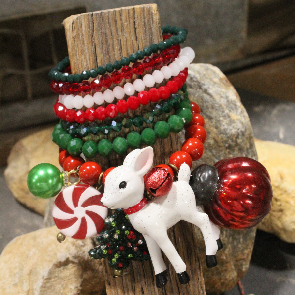 Sleigh Ride Santa Charm'd Bracelet Set