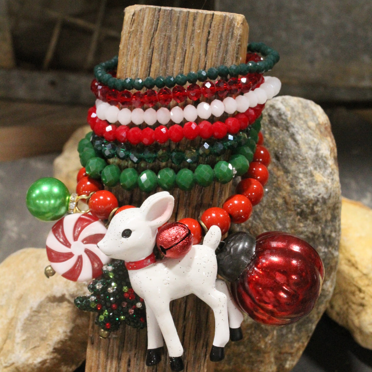 Sleigh Ride Santa Charm'd Bracelet Set