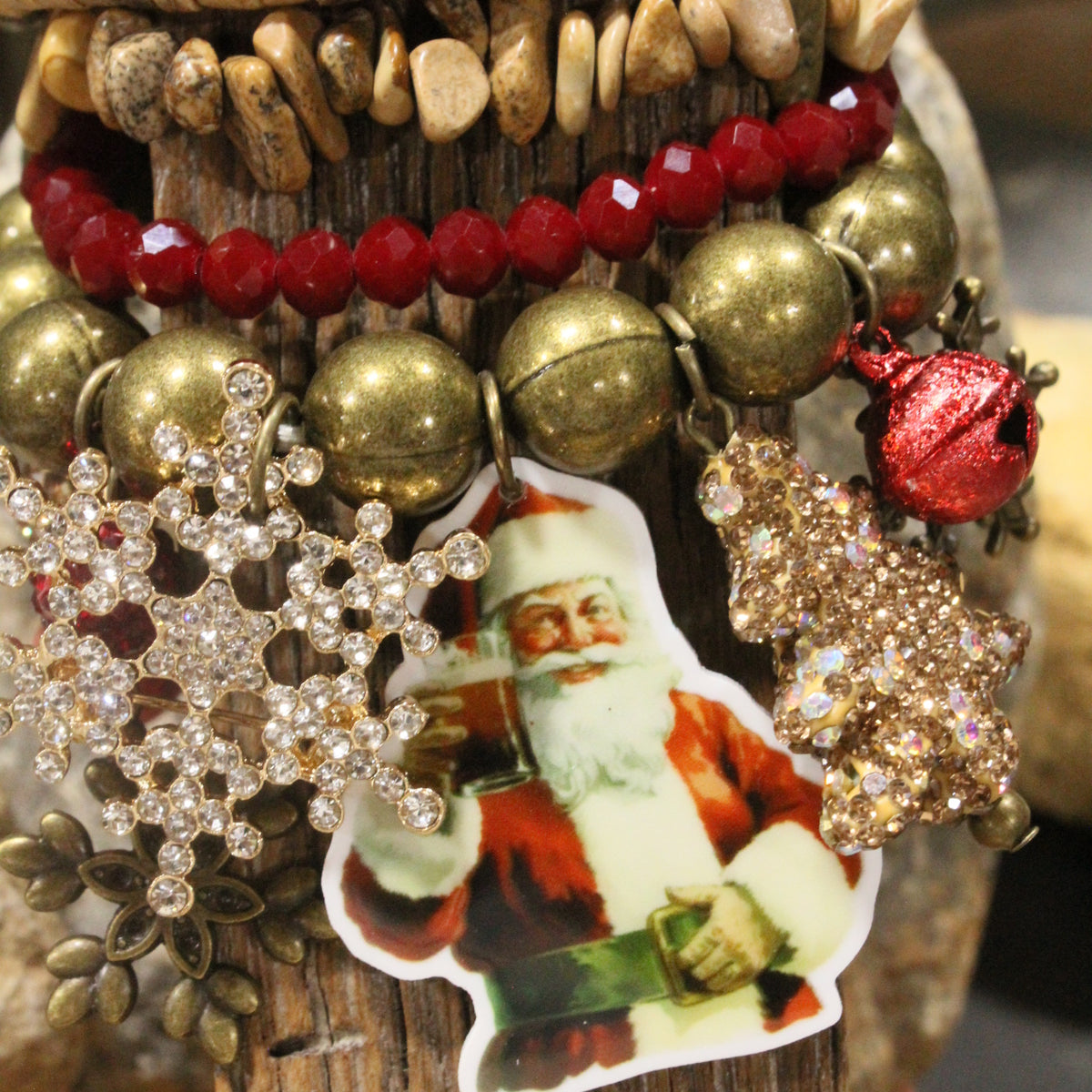 Cheers To Santa Charm'd Bracelet Set