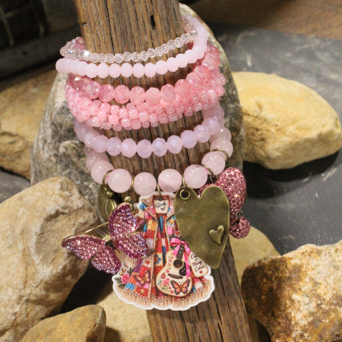 Dolly's Coat Of Many Colors Charm'd Bracelet Set