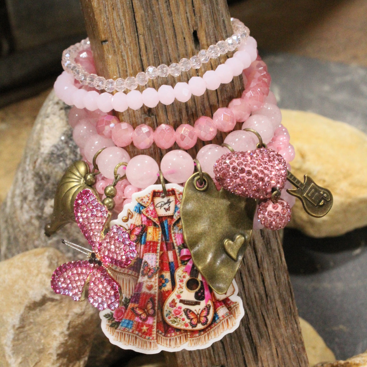 Dolly's Coat Of Many Colors Charm'd Bracelet Set