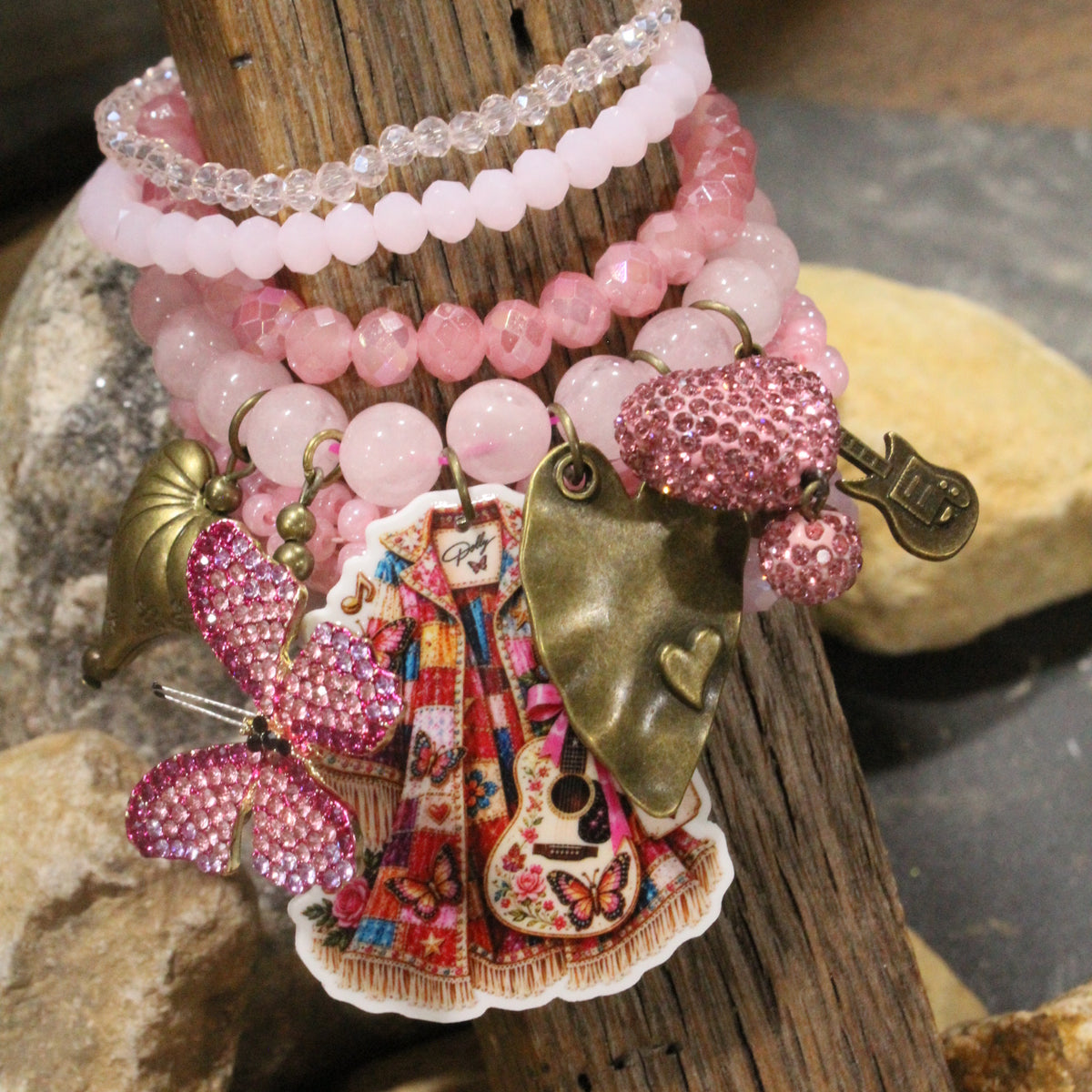 Dolly's Coat Of Many Colors Charm'd Bracelet Set