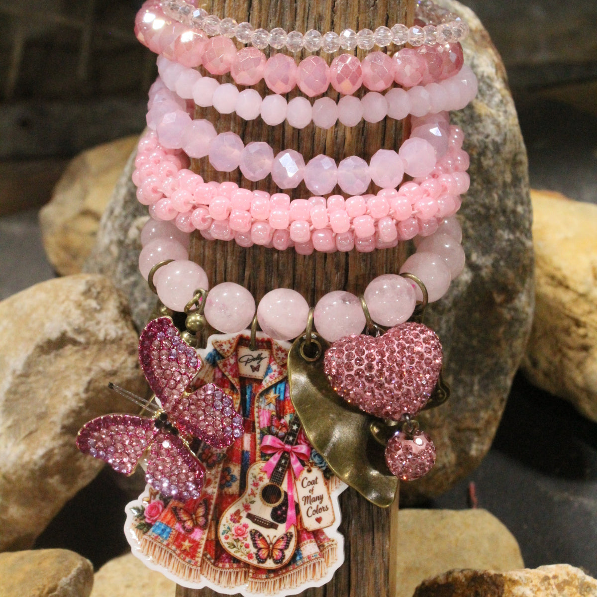 Dolly's Coat Of Many Colors Charm'd Bracelet Set