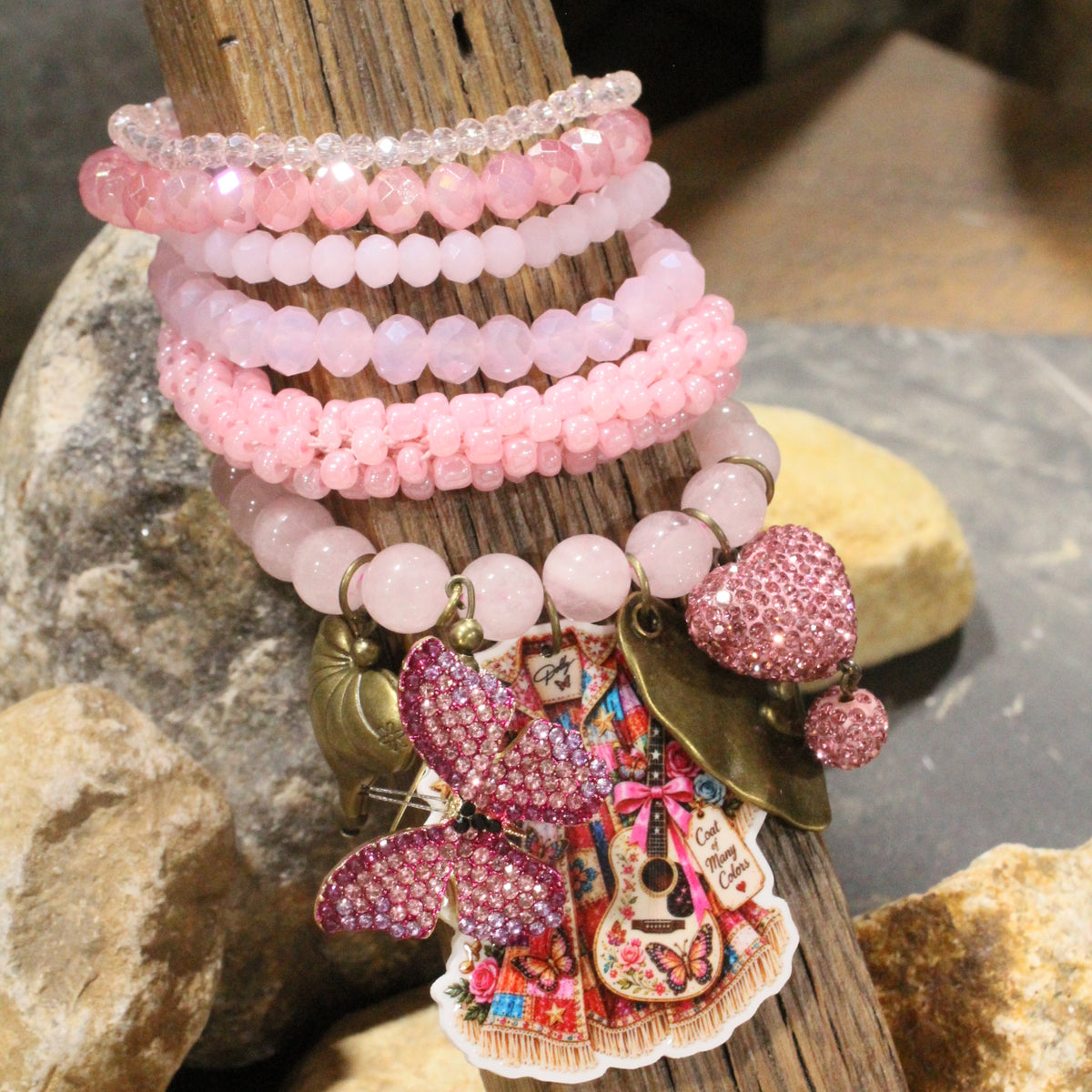 Dolly's Coat Of Many Colors Charm'd Bracelet Set