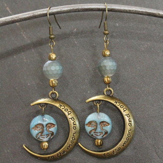 To The Moon & Back Dangle Earrings