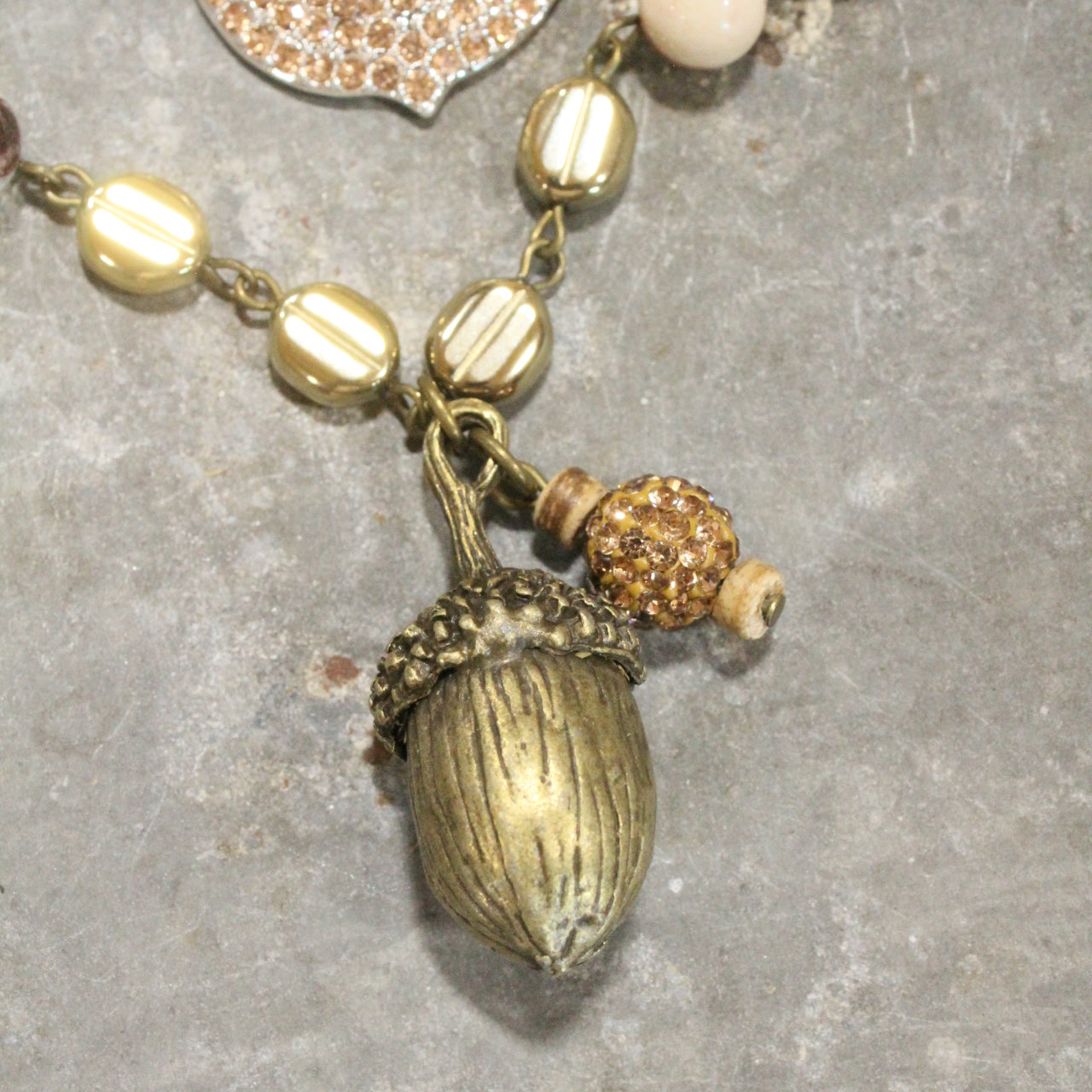 All About The Nutty Acorns Layered Necklace