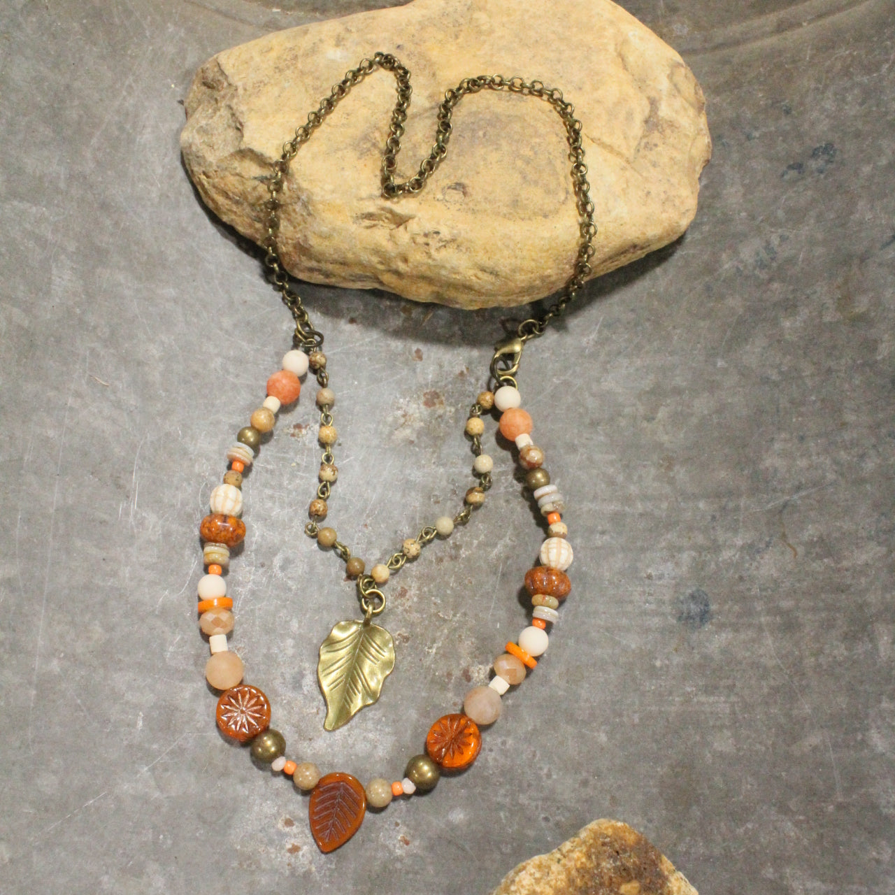 Colors Of Fall Layered Necklace