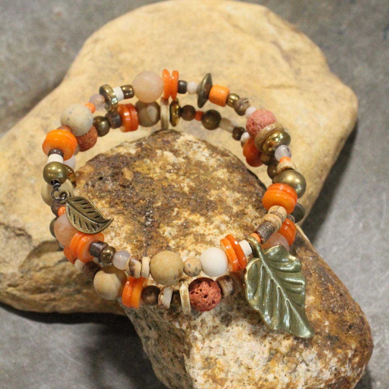 Colors Of Fall Wrap Bracelet