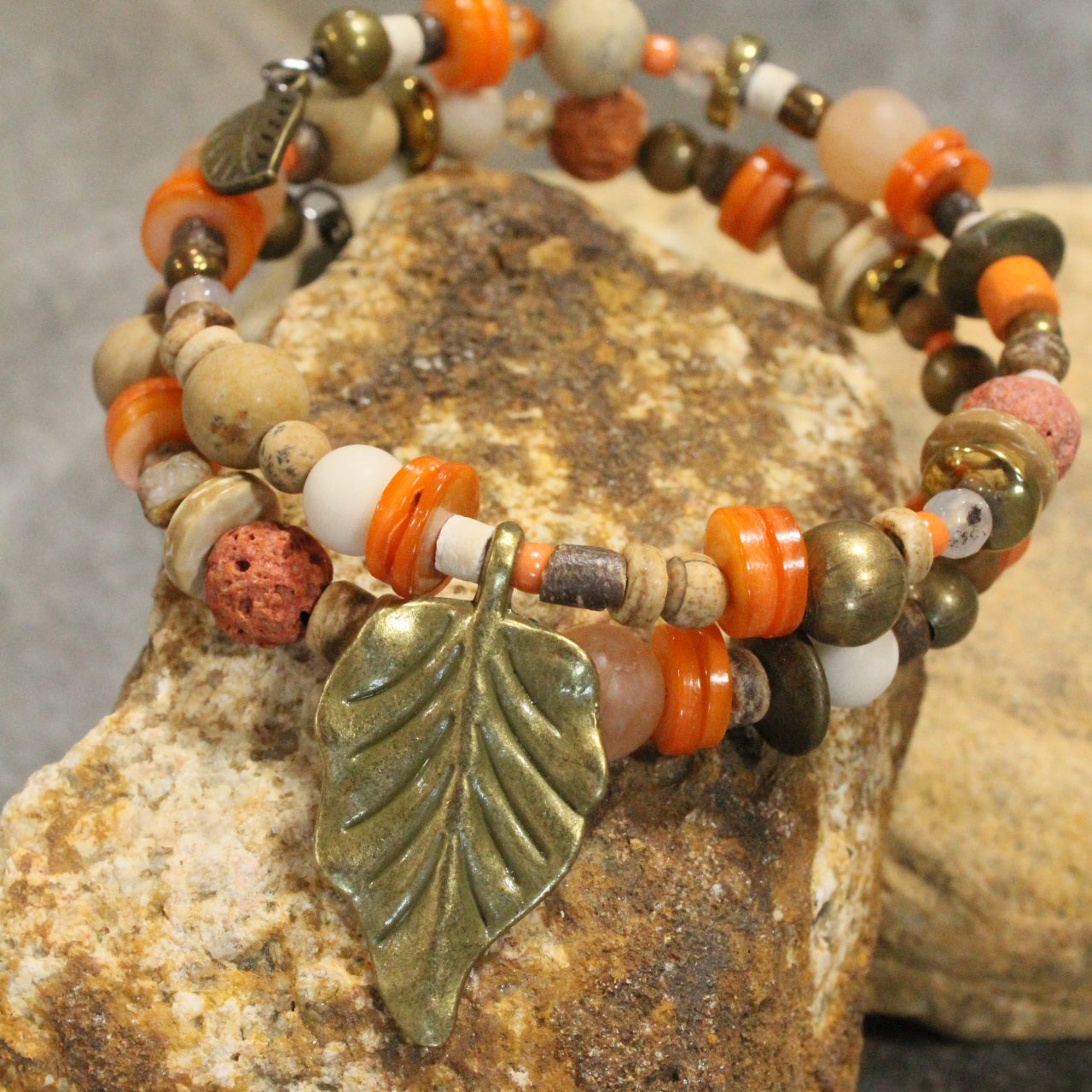 Colors Of Fall Wrap Bracelet