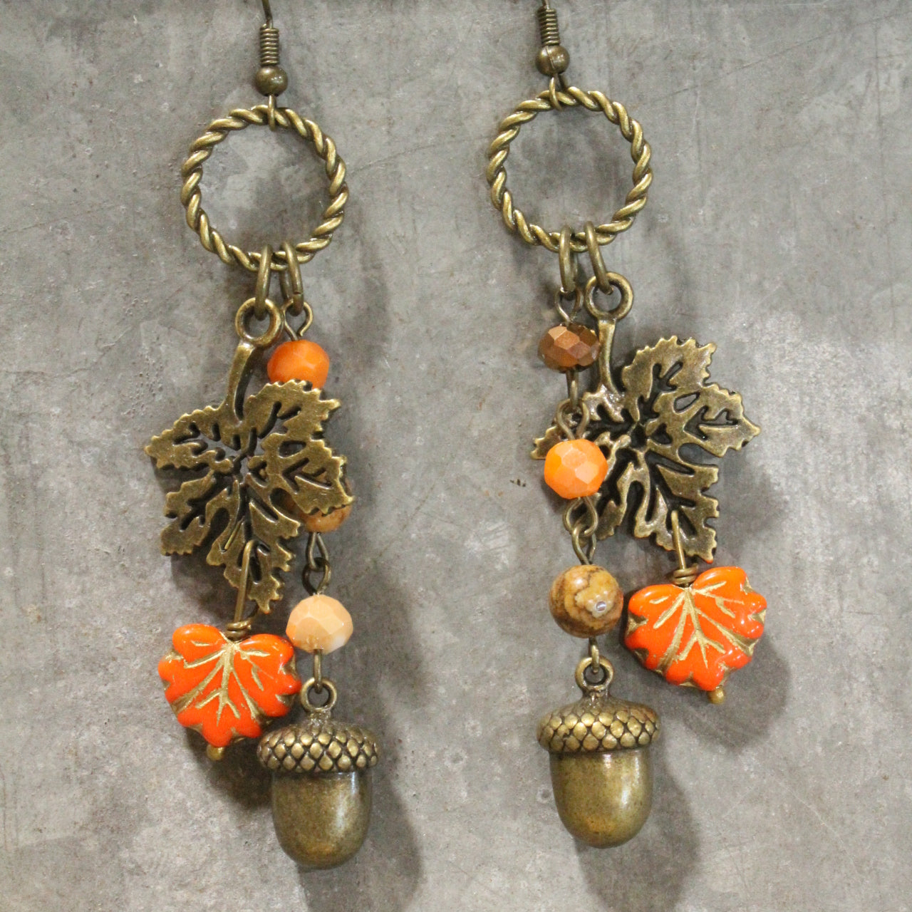 Rich In Beauty Leaf Dangle Earrings