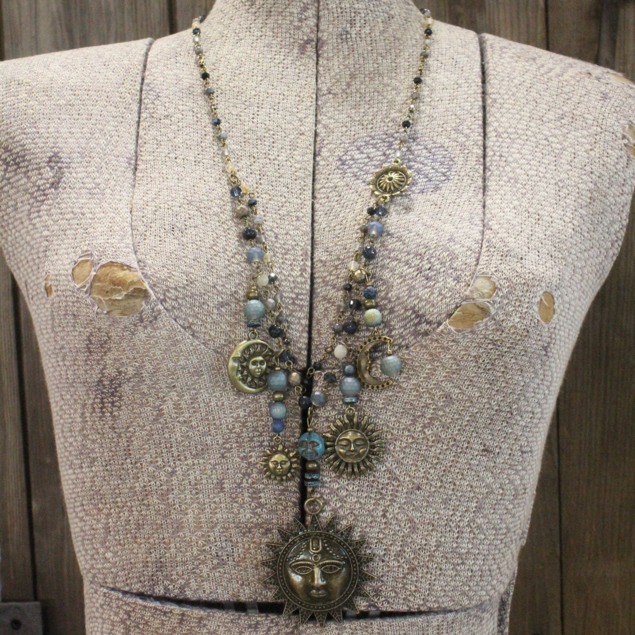 Sun Dial Charmed Necklace