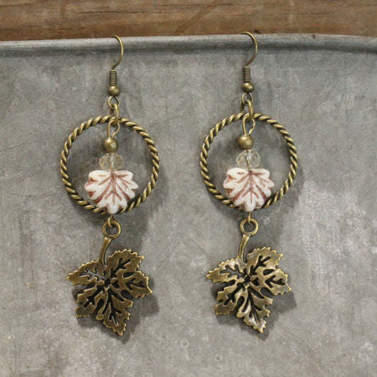 My Favorite Maple Leaf Dangle Drop Earrings