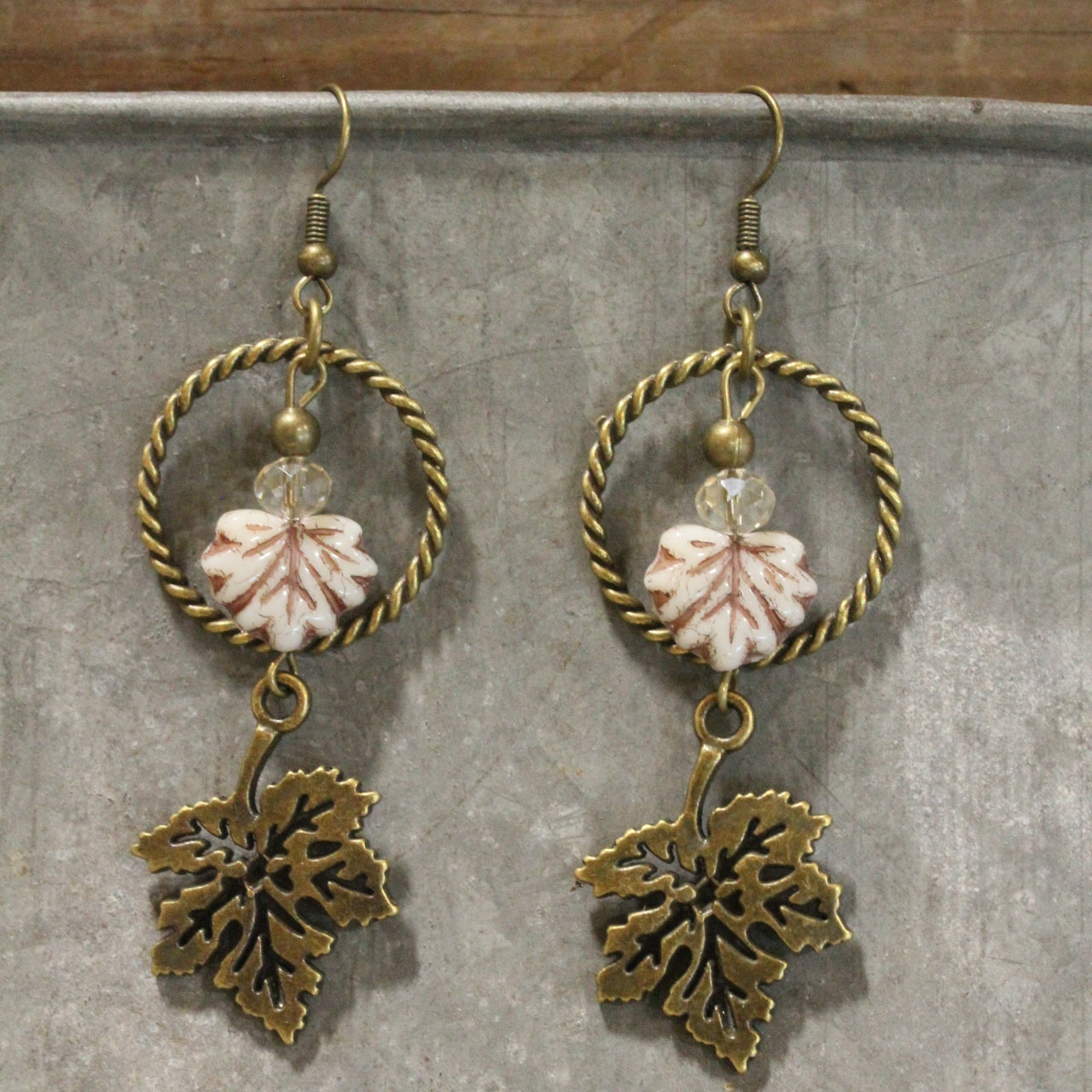 My Favorite Maple Leaf Dangle Drop Earrings